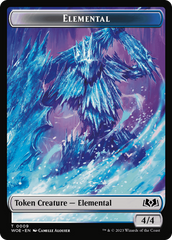 Elemental // Food (0013) Double-Sided Token [Wilds of Eldraine Tokens] MTG Single Magic: The Gathering    | Red Claw Gaming