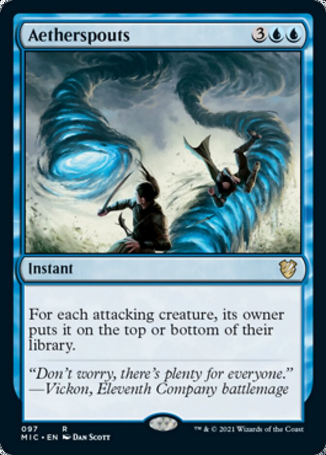 Aetherspouts [Innistrad: Midnight Hunt Commander] MTG Single Magic: The Gathering    | Red Claw Gaming