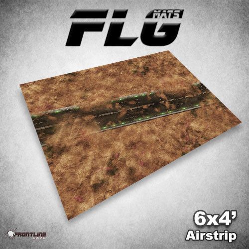 FLG Mat, Airstrip, 6x4 Gaming Mat FLG    | Red Claw Gaming