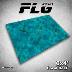 FLG Mat, Coral Reef, 6x4 Gaming Mat FLG    | Red Claw Gaming