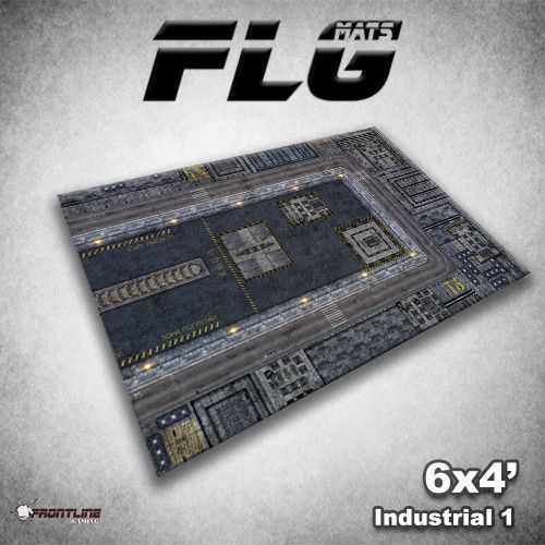 FLG Mat, Industrial 1, 6x4 Gaming Mat FLG    | Red Claw Gaming