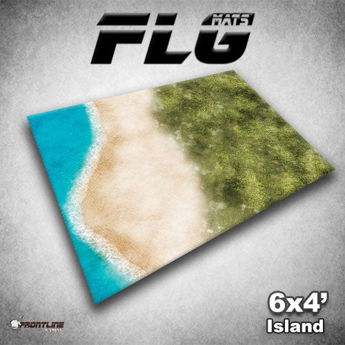 FLG Mat, Island, 6x4 Gaming Mat FLG    | Red Claw Gaming