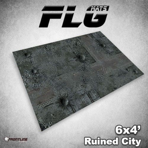 FLG Mat, Ruined City, 6x4 Gaming Mat FLG    | Red Claw Gaming
