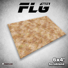 FLG Mat, Scrubland, 6x4 Gaming Mat FLG    | Red Claw Gaming