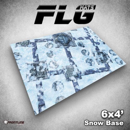 FLG Mat, Snow Base, 6x4 Gaming Mat FLG    | Red Claw Gaming