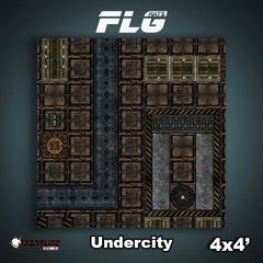 FLG Mat, Under City, 4x4 Gaming Mat FLG    | Red Claw Gaming
