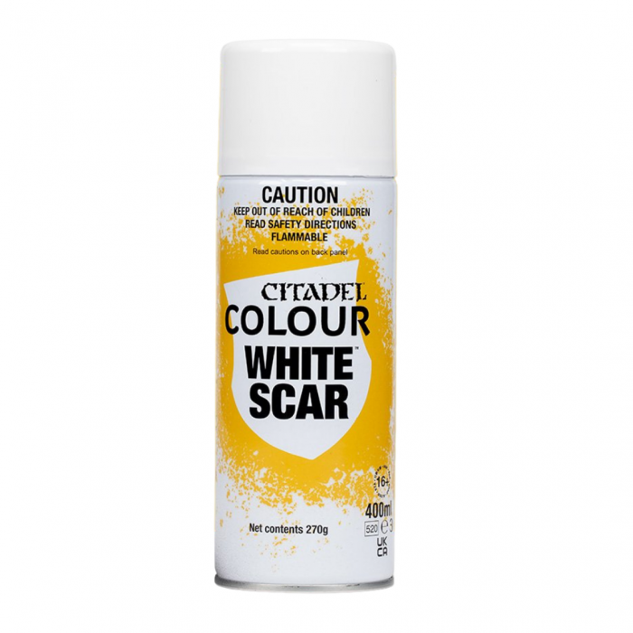 WHITE SCAR SPRAY PAINT Citadel Games Workshop    | Red Claw Gaming