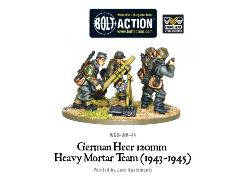 German Heer 120mm Hvy Mortar Germany Warlord Games    | Red Claw Gaming