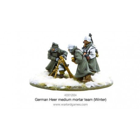 German Heer Medium Mortar team (Winter) Germany Warlord Games    | Red Claw Gaming