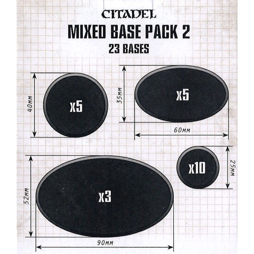 CITADEL MIXED BASE PACK 2 Bases Citadel | Red Claw Gaming