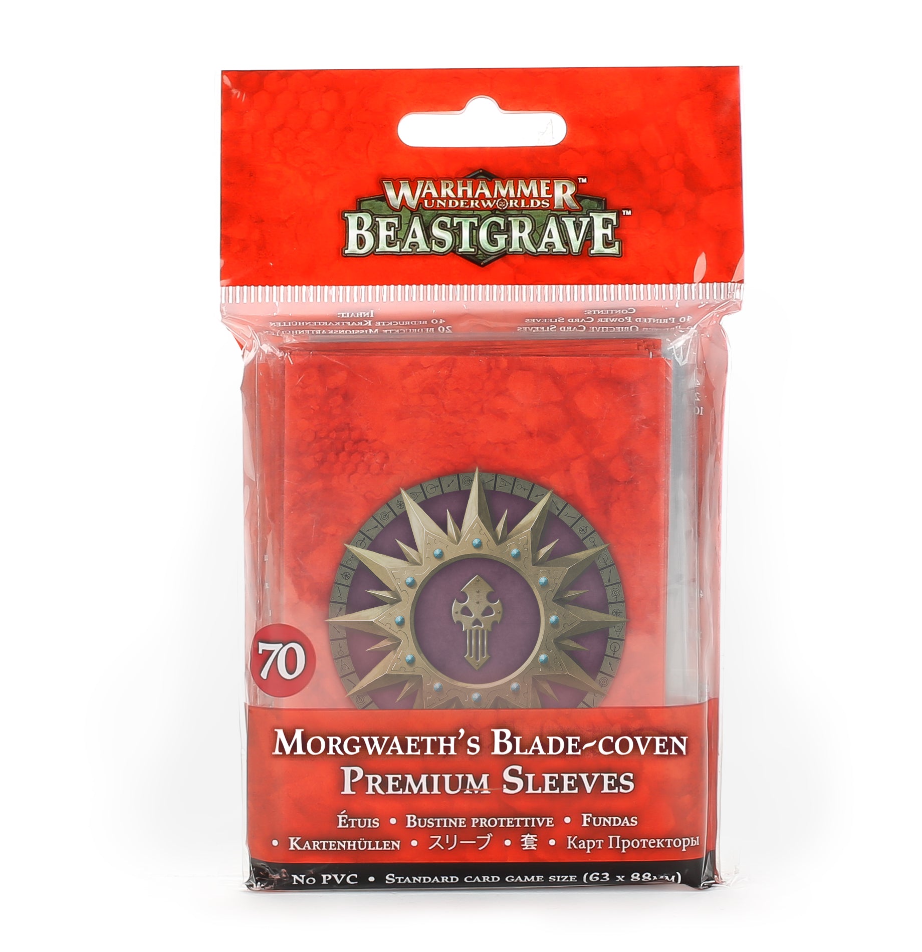 WHU: MORGWAETH'S BLADE-COVEN CARD SLEEVES Warhammer Underworlds Games Workshop    | Red Claw Gaming