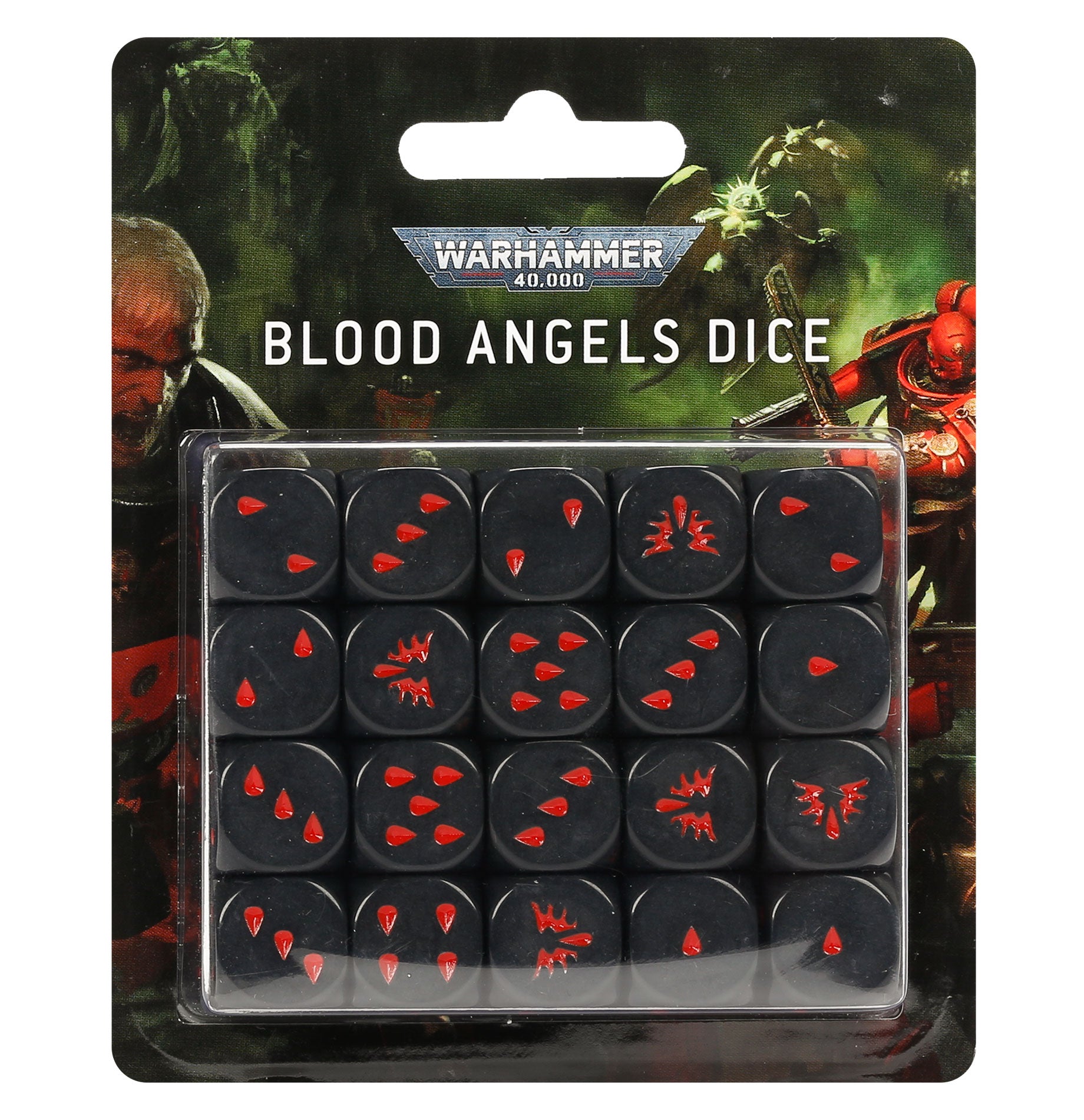 BLOOD ANGELS DICE SET Blood Angels Games Workshop    | Red Claw Gaming