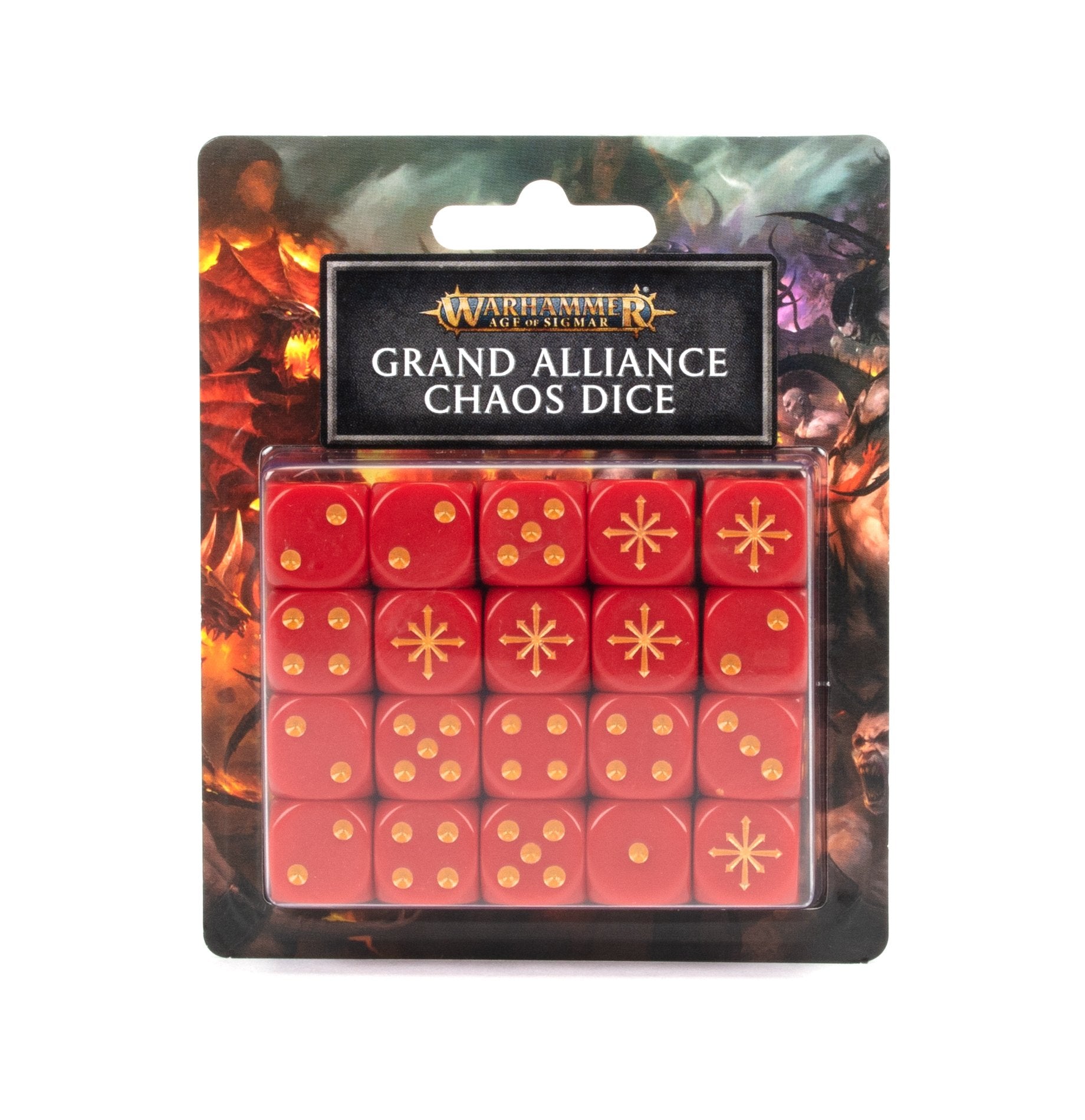 AOS: GRAND ALLIANCE CHAOS DICE SET Age of Sigmar Games Workshop    | Red Claw Gaming