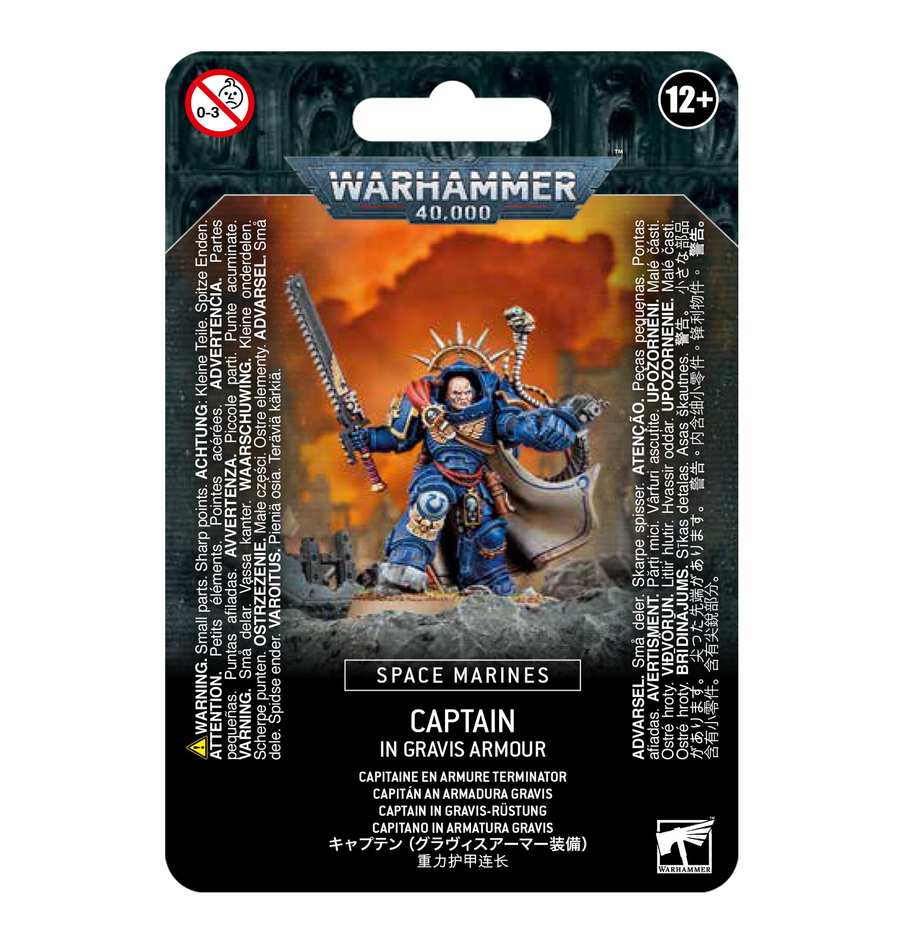 SPACE MARINES CAPTAIN IN GRAVIS ARMOUR Space Marines Games Workshop    | Red Claw Gaming