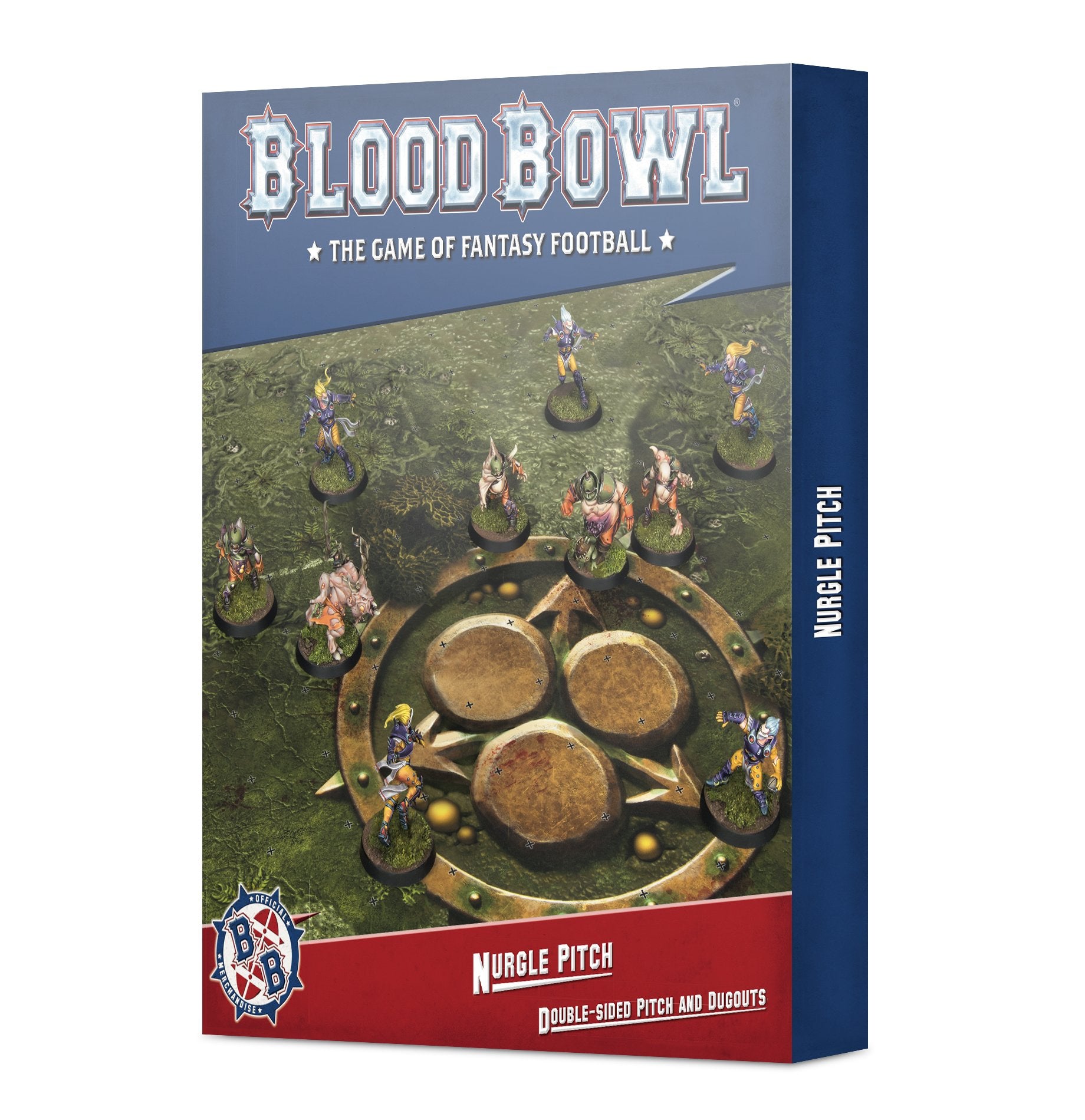 BLOOD BOWL: NURGLE TEAM PITCH & DUGOUTS Blood Bowl Games Workshop    | Red Claw Gaming