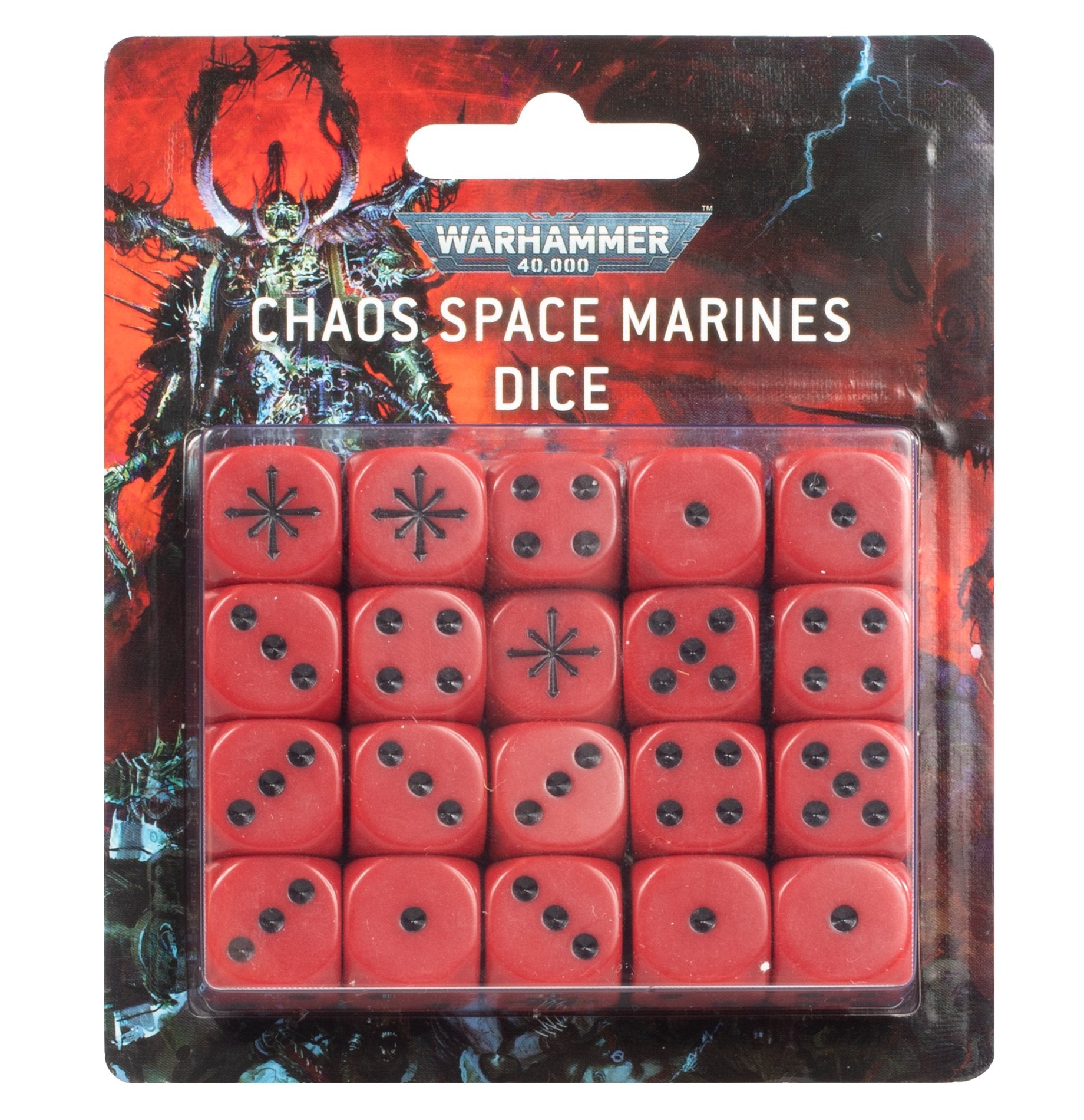 WARHAMMER 40000:CHAOS SPACE MARINES DICE Chaos Space Marines Games Workshop    | Red Claw Gaming