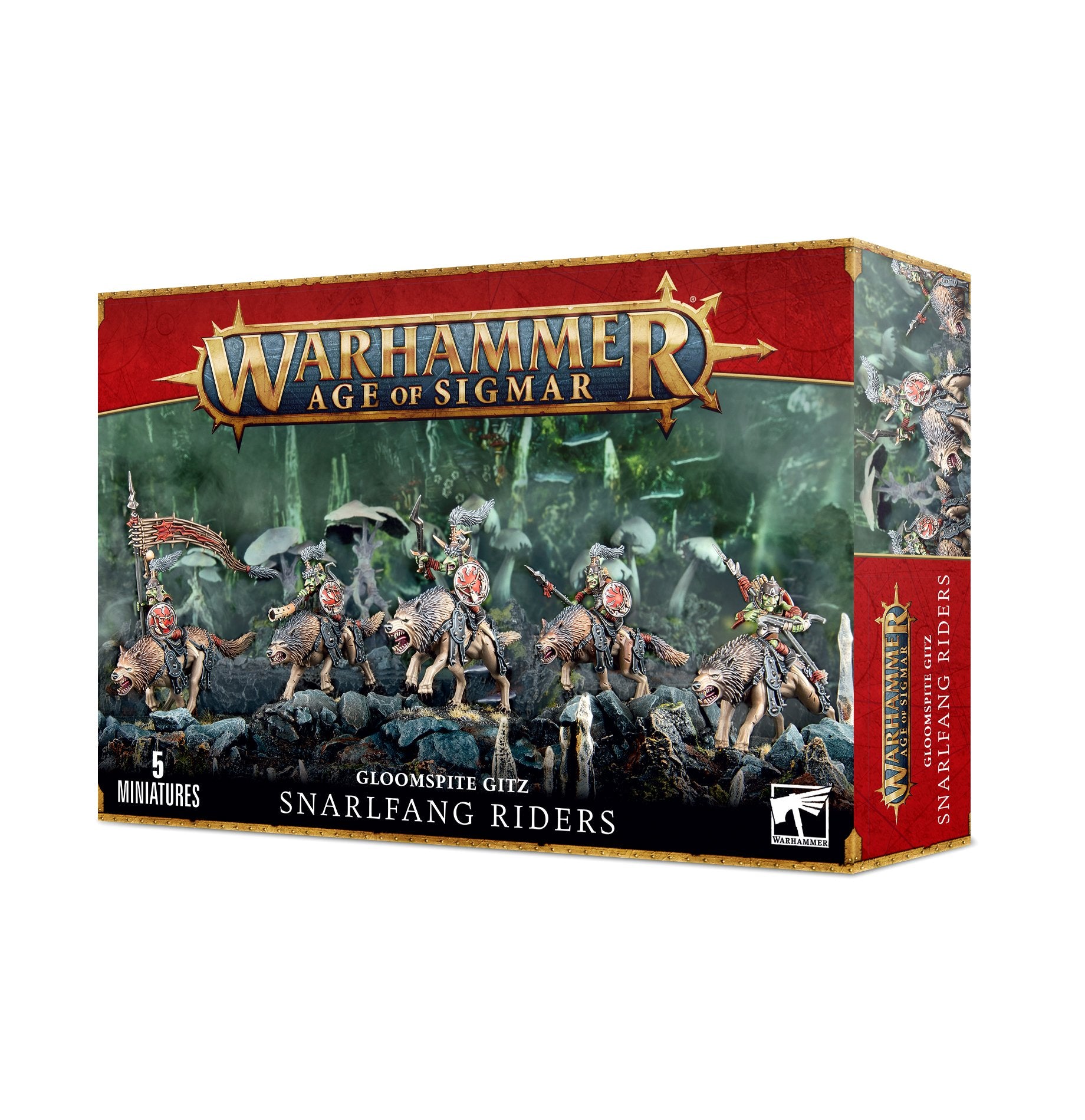 GLOOMSPITE GITZ: SNARLFANG RIDERS Gloomspite Gitz Games Workshop Trade | Red Claw Gaming