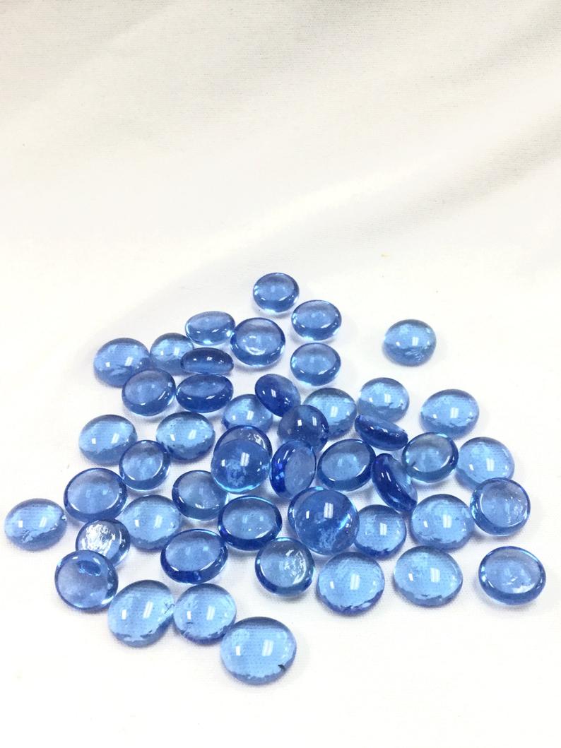 Periwinkle Glass Gaming Stones Dice Chessex    | Red Claw Gaming