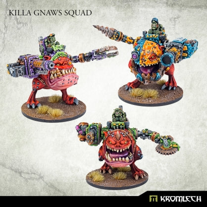 Killa Gnaws Squad (3) Minatures Kromlech    | Red Claw Gaming