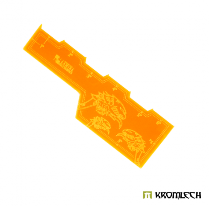 SWARM BATTLE RULER 6"- ORANGE  Red Claw Gaming    | Red Claw Gaming