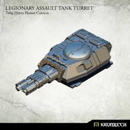 Legionary Assault Tank Turret: Twin Heavy Flamer Cannon (1) Minatures Kromlech    | Red Claw Gaming