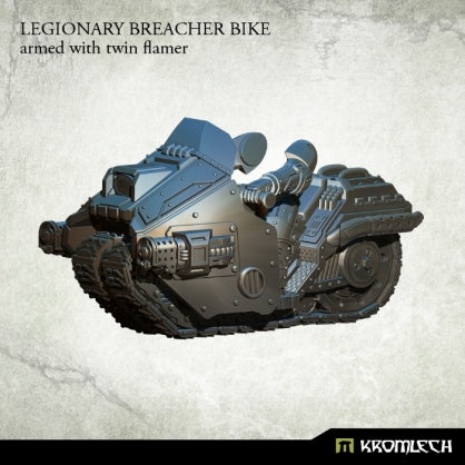 Legionary Breacher Bike (1) armed with twin flamer Minatures Kromlech    | Red Claw Gaming