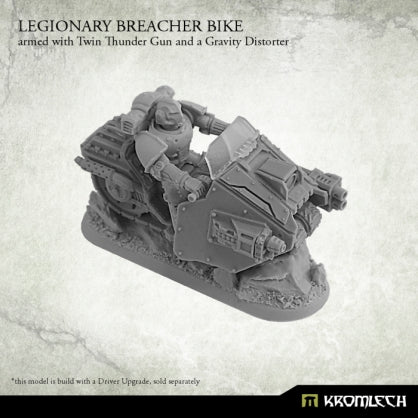 Legionary Breacher Bike (1) armed with twin thunder gun and gravity distorter Minatures Kromlech    | Red Claw Gaming