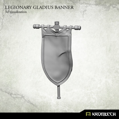 Legionary Gladius Banner (1) Minatures Kromlech    | Red Claw Gaming