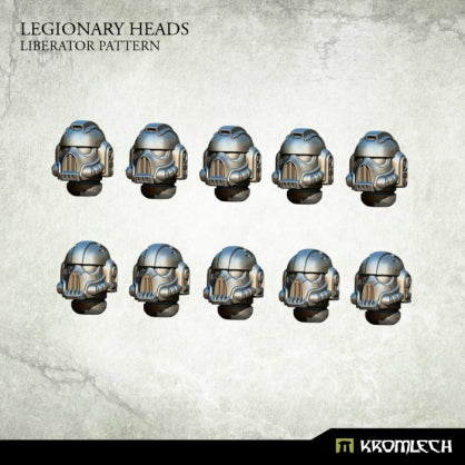 Legionary Heads: Liberator Pattern (10) Minatures Kromlech    | Red Claw Gaming