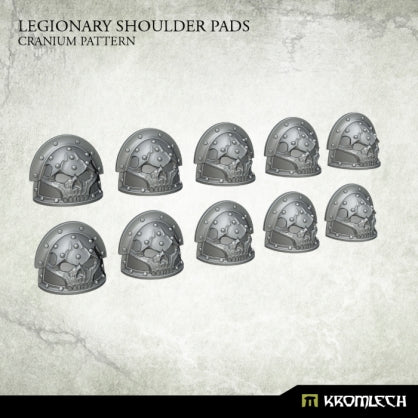 Legionary Shoulder Pads: Cranium Pattern (10) Minatures Kromlech    | Red Claw Gaming