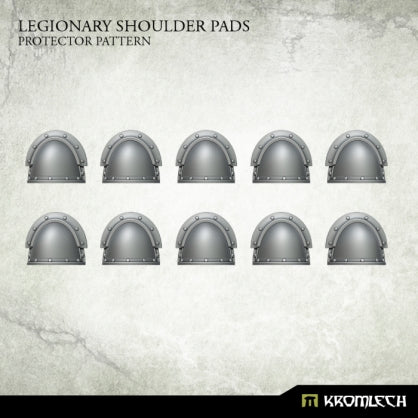 Legionary Shoulder Pads: Protector Pattern (10) Minatures Kromlech    | Red Claw Gaming