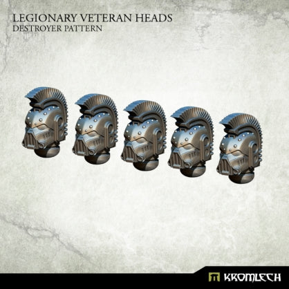 Legionary Veteran Heads: Destroyer Pattern (5) Minatures Kromlech    | Red Claw Gaming