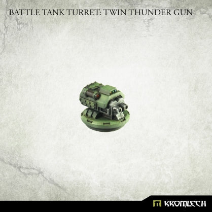 Battle Tank Turret: Twin Thunder Gun (1) Minatures Kromlech    | Red Claw Gaming