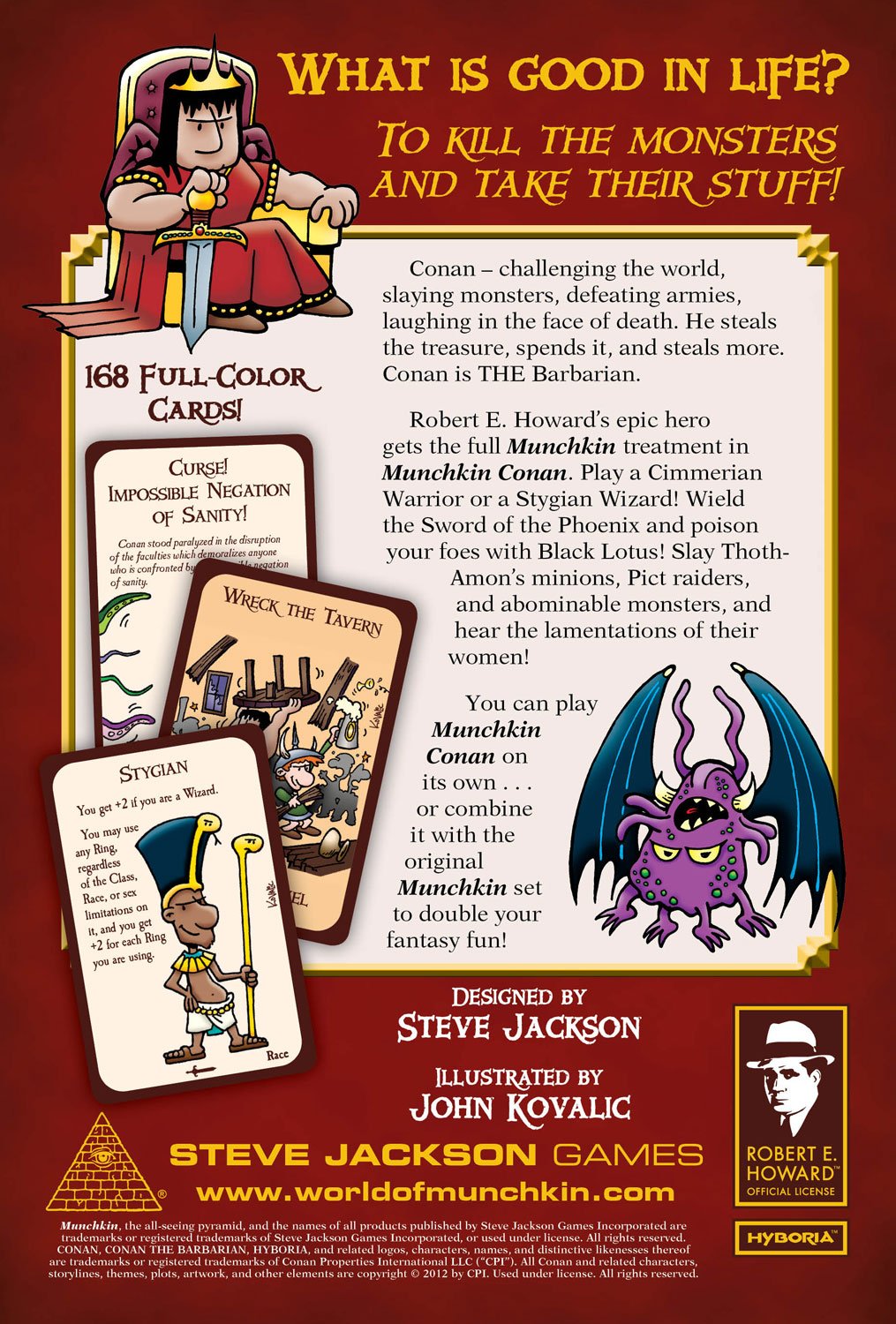 Munchkin Conan Board Games Steve Jackson    | Red Claw Gaming