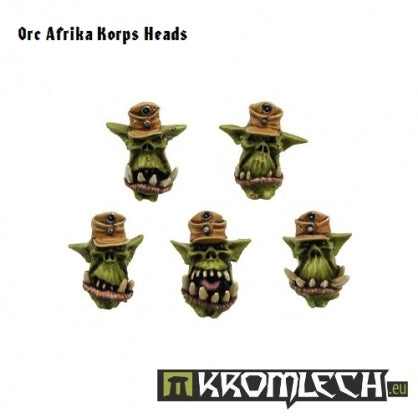Orc „Afrika Korps” Heads (10) Minatures Kromlech    | Red Claw Gaming