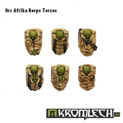 Orc „Afrika Korps” Torsos (6) Minatures Kromlech    | Red Claw Gaming