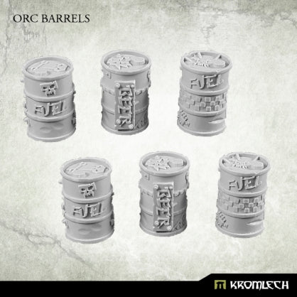 Orc Barrels (6) Minatures Kromlech    | Red Claw Gaming