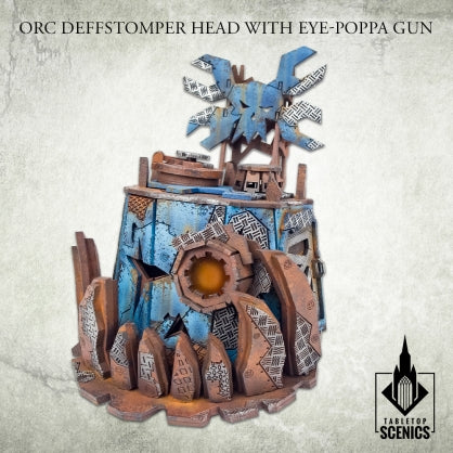 Orc Deffstomper Head with Eye-poppa gun Minatures Kromlech    | Red Claw Gaming