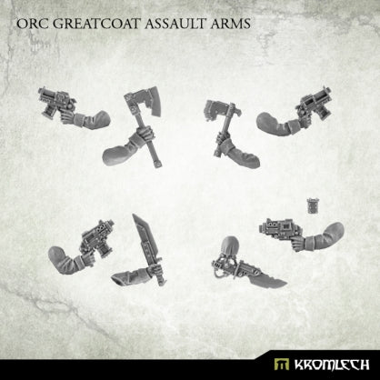 Orc Greatcoat Assault Arms (5) Minatures Kromlech    | Red Claw Gaming