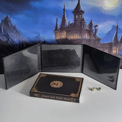 Premium Game Master Screen - Landscape Edition D&D Accessory Forged Gaming Black   | Red Claw Gaming