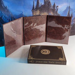 Premium Game Master Screen - Portrait Edition D&D Accessory Forged Gaming Brown   | Red Claw Gaming