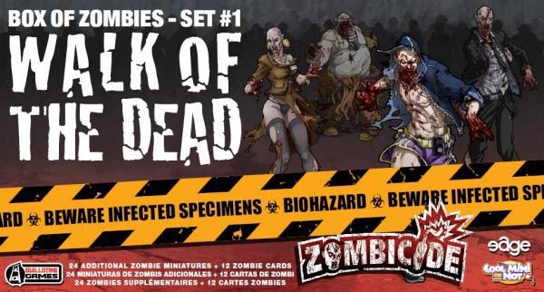 Box of Zombies Set #1: Walk of the Dead Board Games CMON Games    | Red Claw Gaming