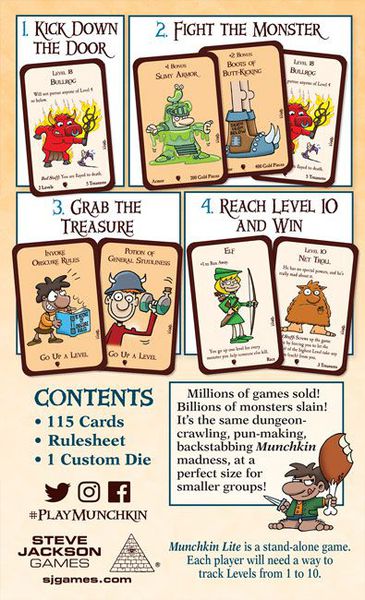 Muchkin Lite Board Games Steve Jackson    | Red Claw Gaming