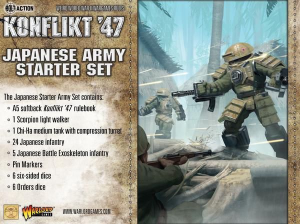 Konflikt '47 Japanese Army Starter Set Polish Warlord Games    | Red Claw Gaming
