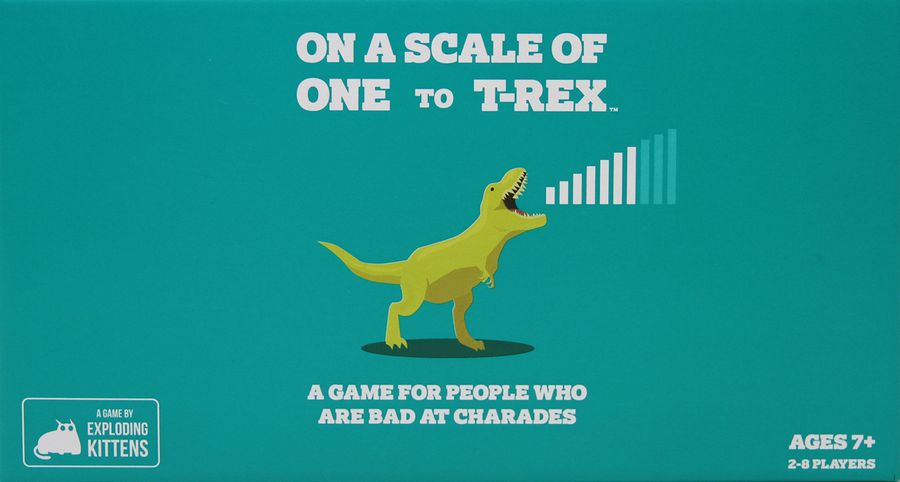 On A Scale Of One To T-Rex Board Game Exploding Kittens    | Red Claw Gaming