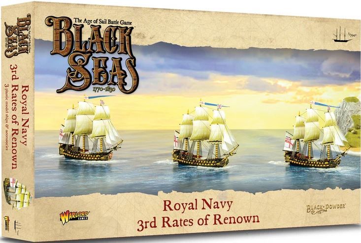 Royal Navy 3rd Rates of Renown Black Seas Warlord Games    | Red Claw Gaming