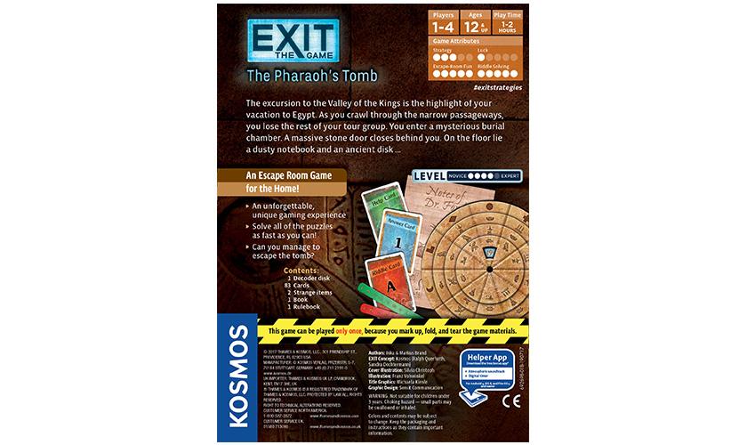 Exit: The Game – The Pharaoh's Tomb Board Games Kosmos    | Red Claw Gaming