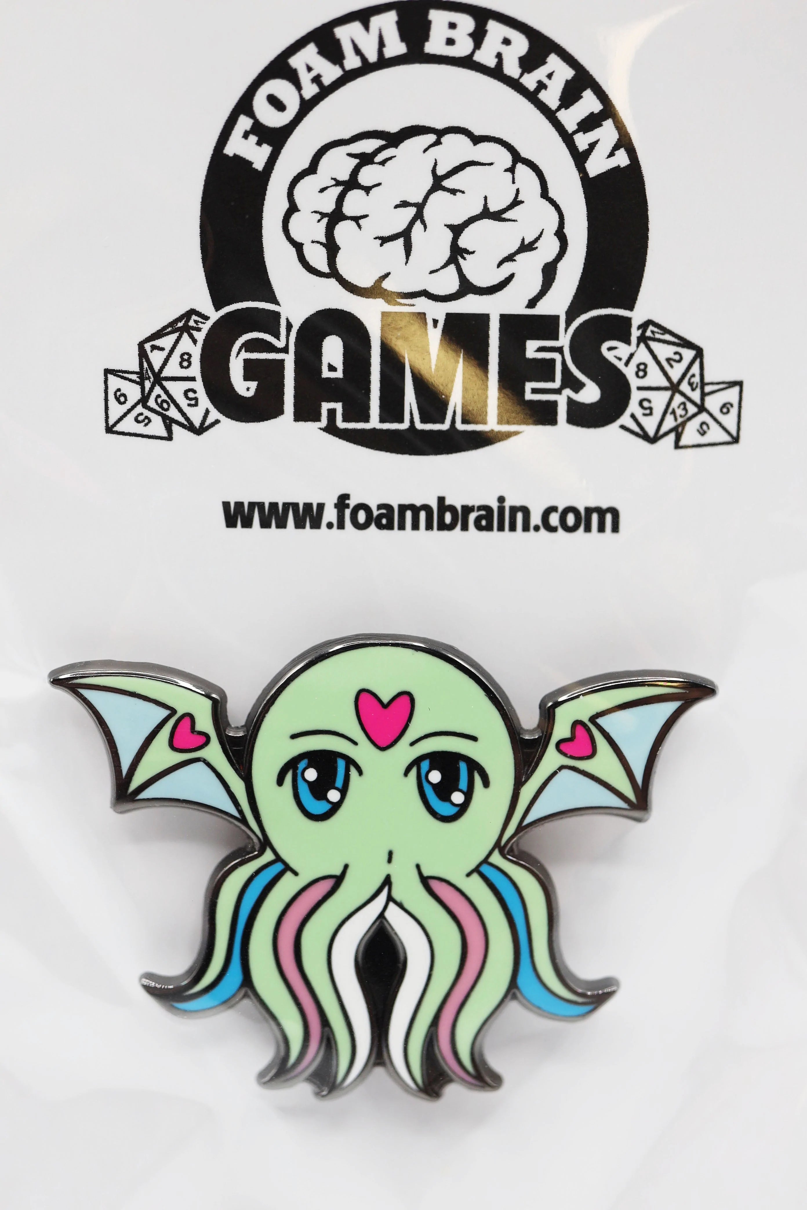 PRIDETHULHU PINS - Transgender Pins Foam Brain Games    | Red Claw Gaming