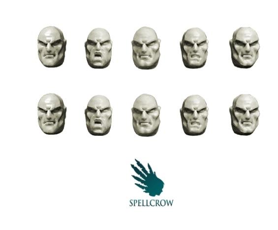 28mm Modern: Guards / Scouts Heads Minatures Spellcrow    | Red Claw Gaming
