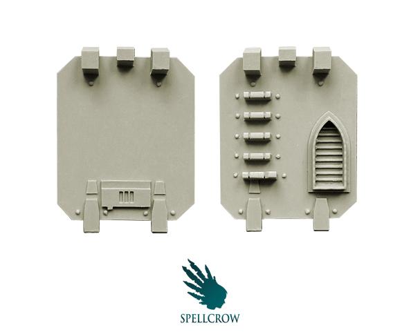 28mm Sci-Fi: (Space Knights) Doors for Heavy Vehicles Minatures Spellcrow    | Red Claw Gaming